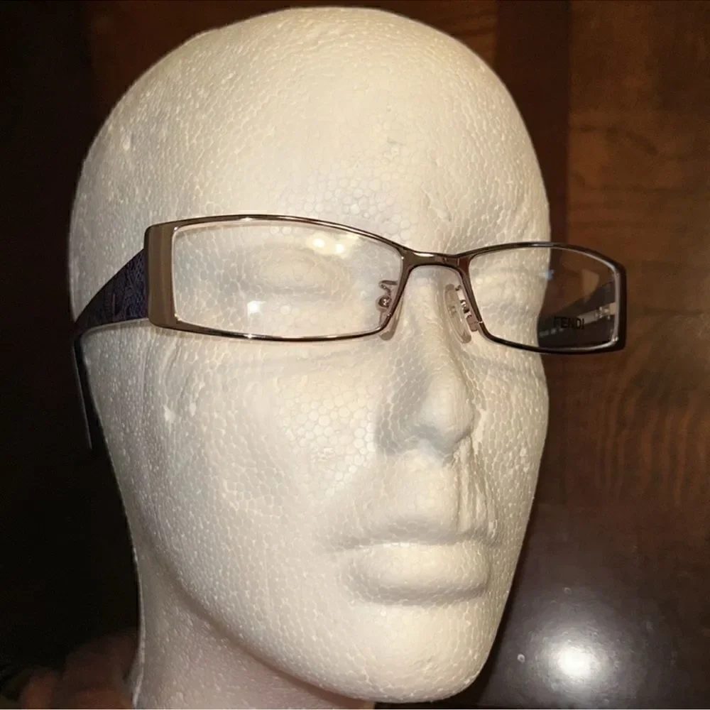 Authentic Fendi Optical Purple Rectangular Eyeglasses